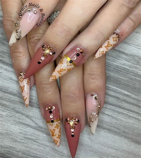 lv nails art|Lv nails near me.